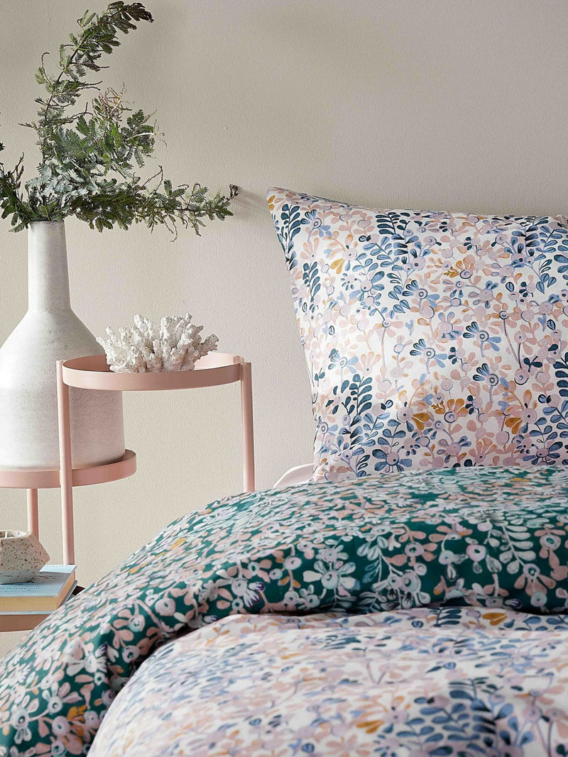 Vantona blue ditsy floral duvet cover and pillowcase set (British brand)