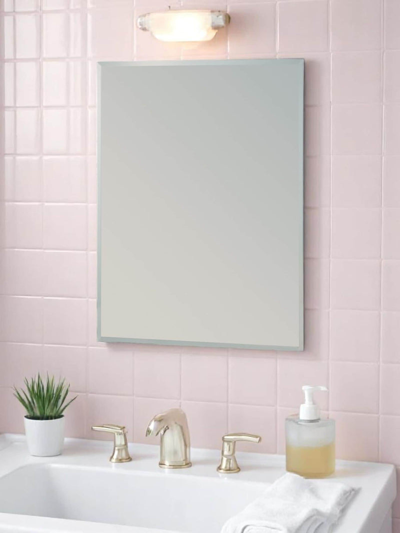 Showerdrape small rectangular bathroom mirror 60cm x 45cm (British brand)