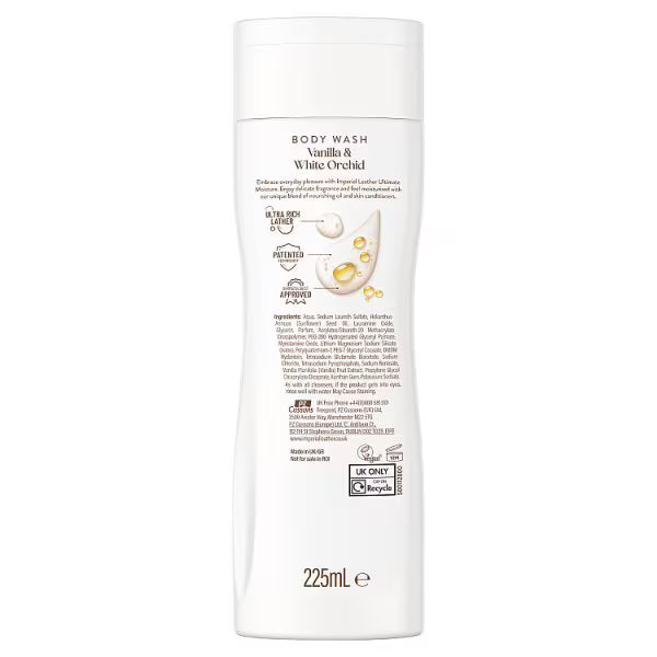 Imperial Leather Body Wash Vanilla 225ml, UK version