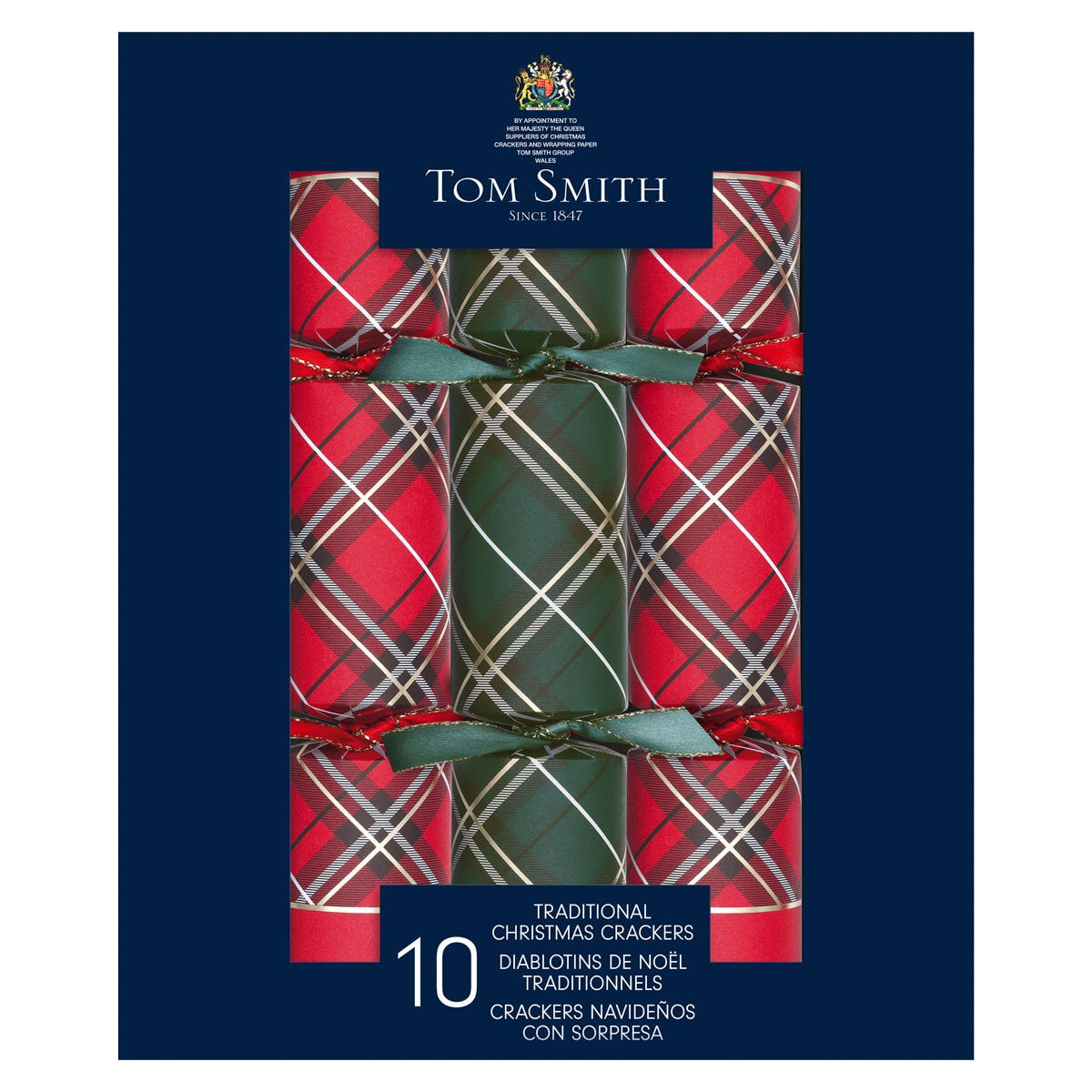 Tom Smith Christmas crackers 10 pack assortment 12.5 inch (British brand)