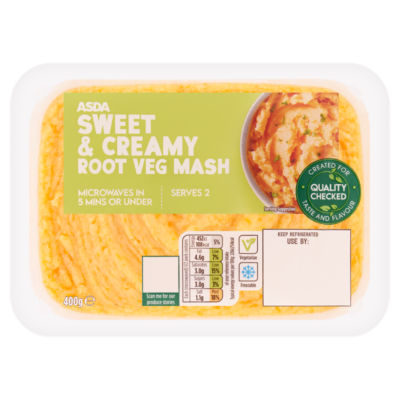 ASDA sweet creamy root veg mash 400g - British product