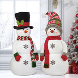 Soft sculpture snowman choice of two styles 3.9ft (British brand)