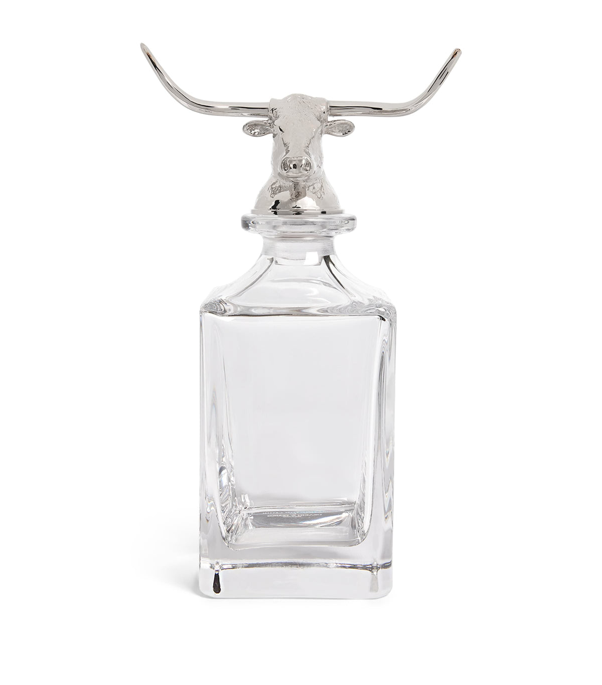 Deakin & Francis crystal longhorn bull decanter 650ml - British product