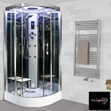 Insignia Diamond 1000mm quadrant steam shower in 2 colours, UK version