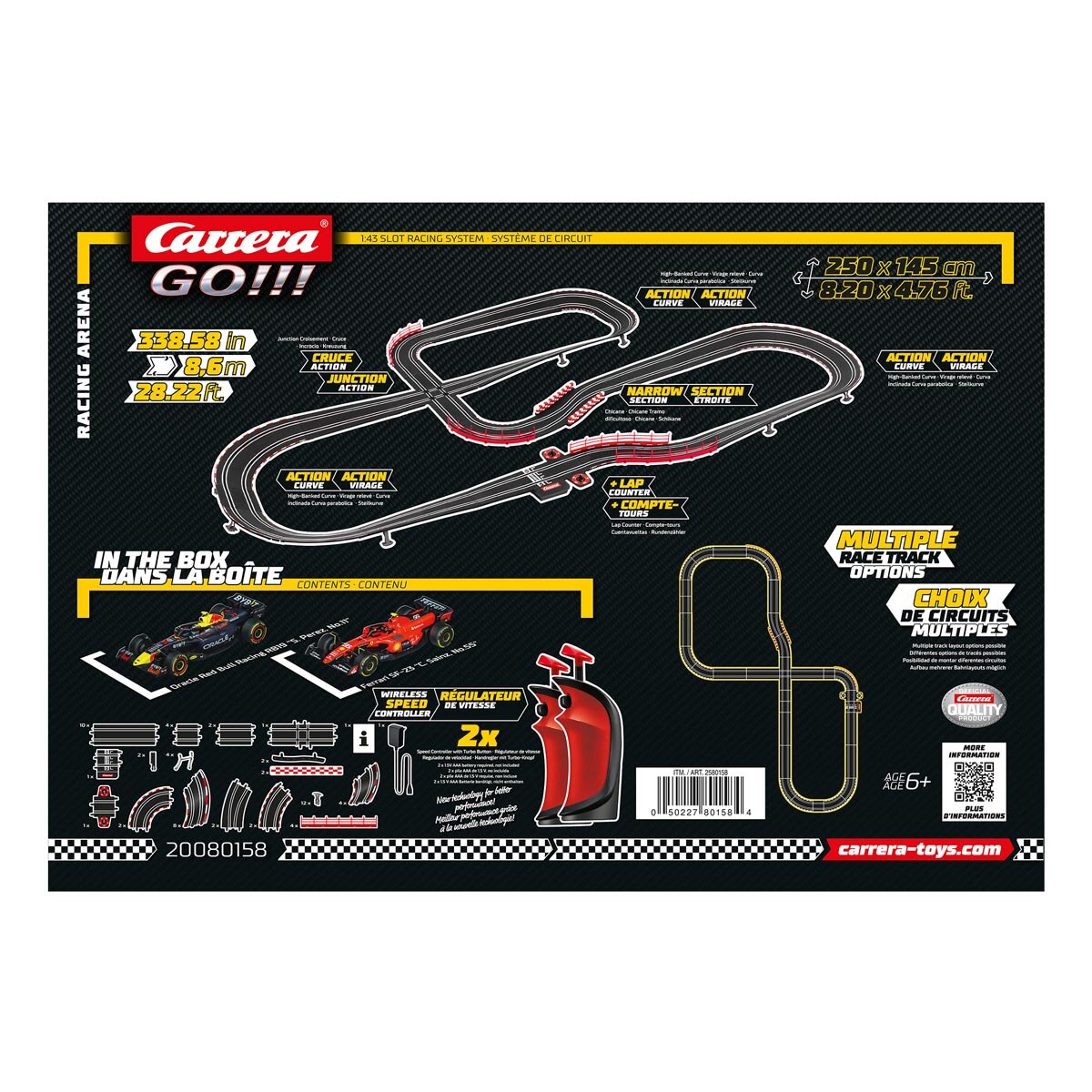 Carrera Go!!! Slot Car Track F1 Racing Arena Perez - British product