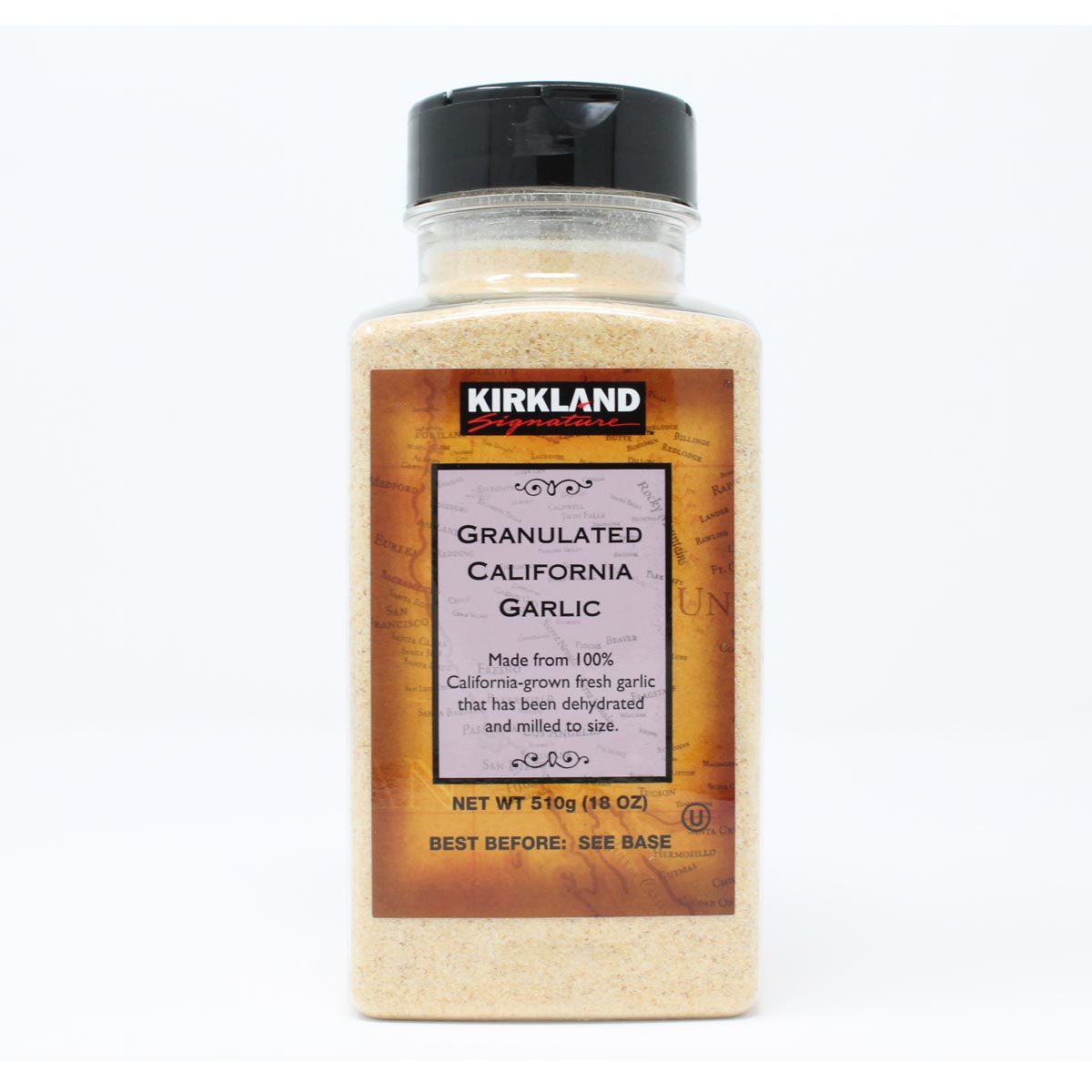 Kirkland Signature granulated California garlic seasoning 510g, UK version
