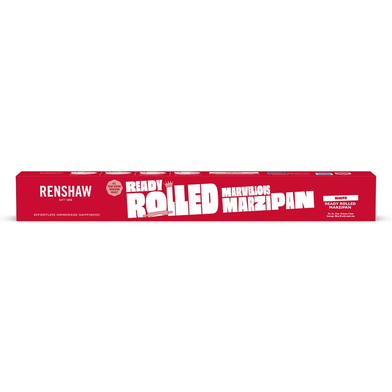 Renshaws Ready Rolled Marzipan Discs 3 x 400g, imported from the UK