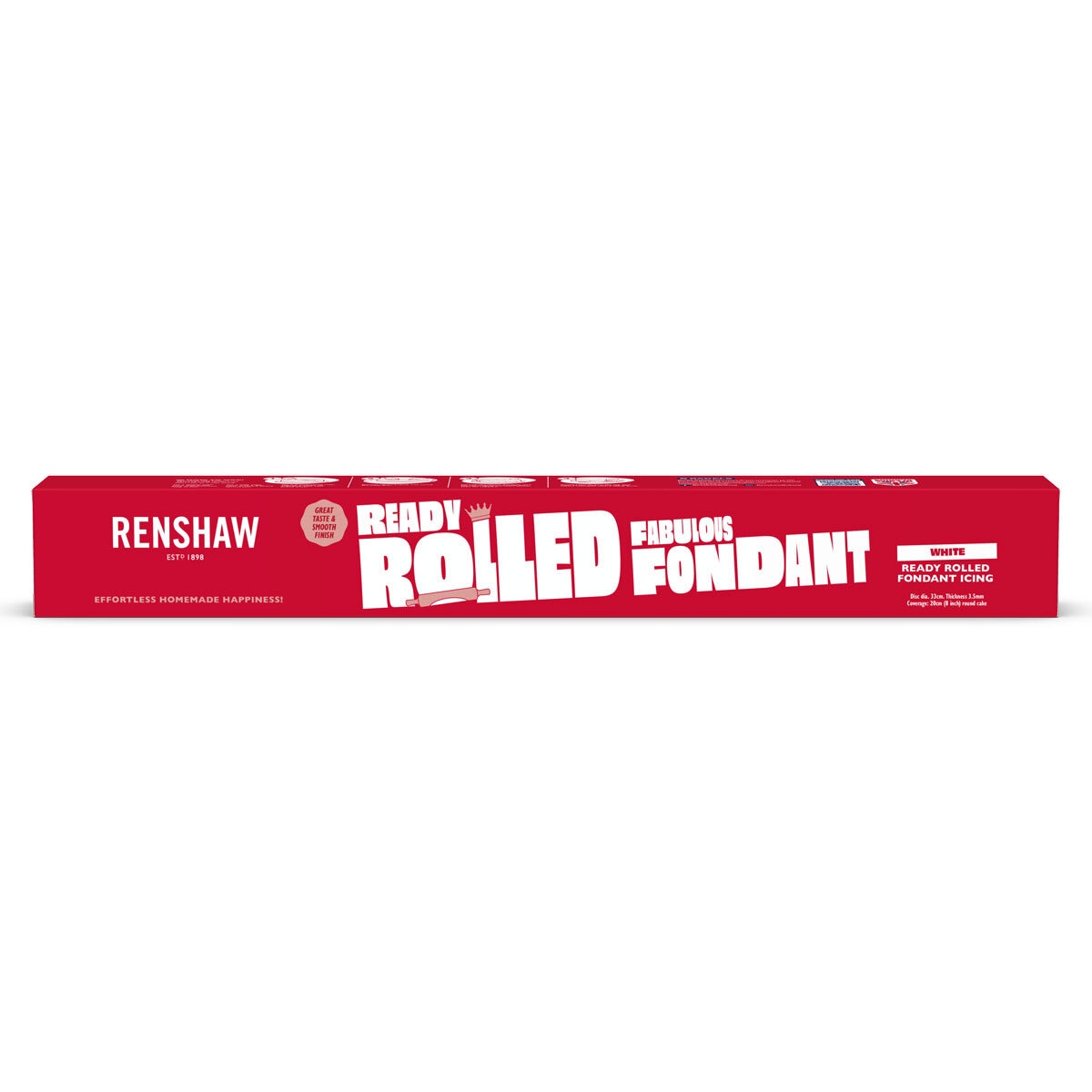 Renshaws White Fondant Icing 3 Pack, imported from the UK