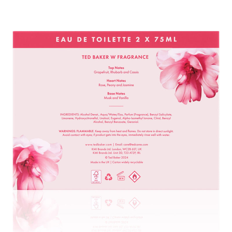 Floral Eau De Toilette Twin Pack for Women 2 x 75ml