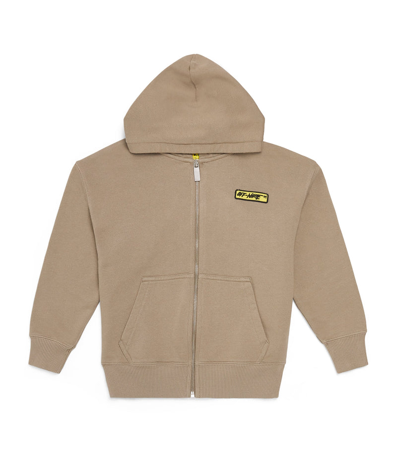 Off-White Kids Arrows Patch Zip-Up Hoodie (4-12+ Years)