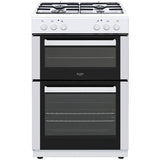 Bush white dual fuel cooker 60cm wide - British product