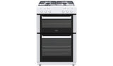 Bush white dual fuel cooker 60cm wide - British product