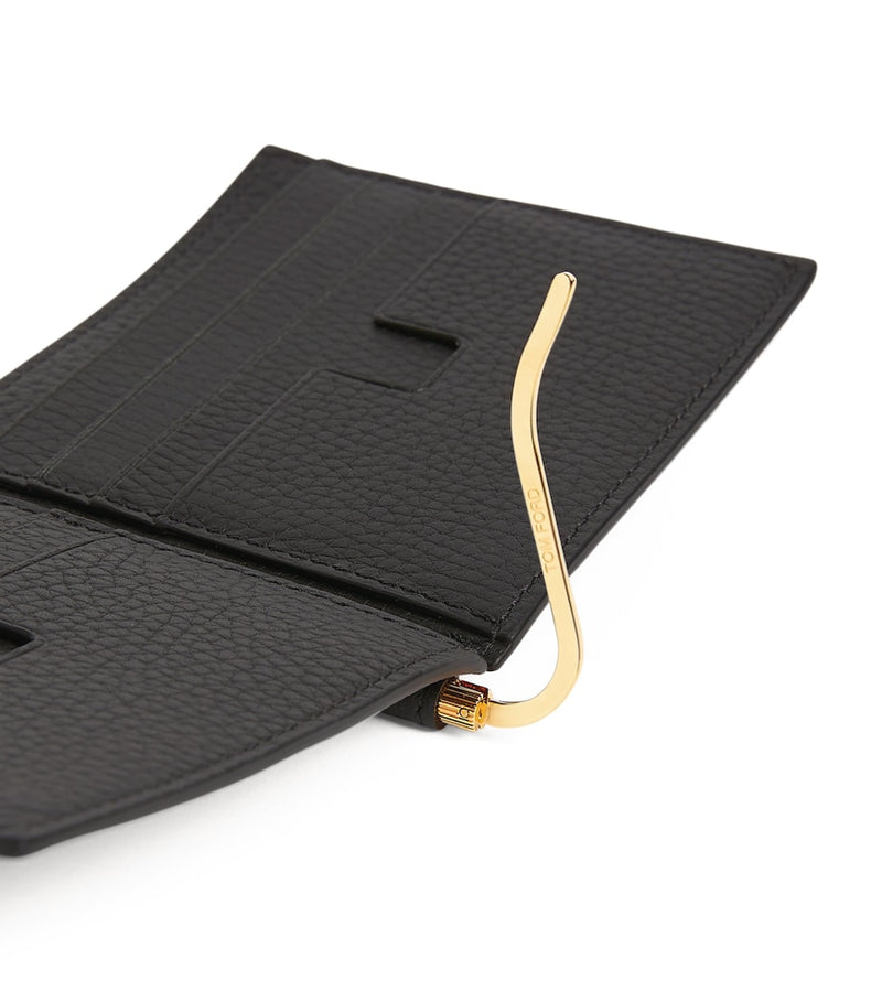 TOM FORD Leather Money Clip Wallet