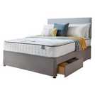 Silentnight Middleton Double Divan Bed With Mattress - Grey