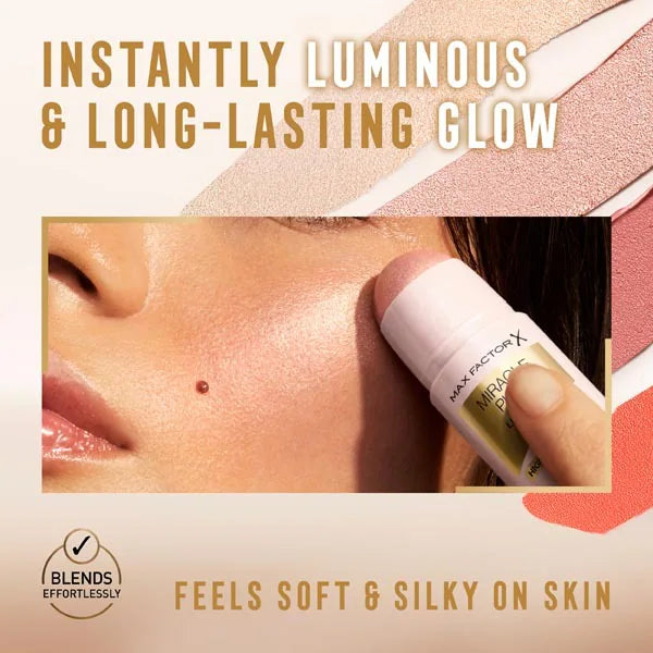 Max Factor Highlighter Stick Rose Gold, imported from the UK