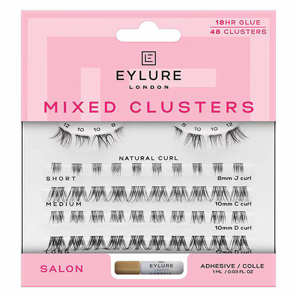 Eylure Natural Curl false eyelashes 48 clusters - British product