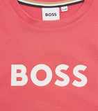BOSS children's cotton logo T-shirt in sizes 4-16 years - British product