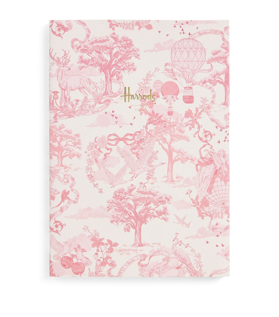 Harrods toile A5 notebook, UK version