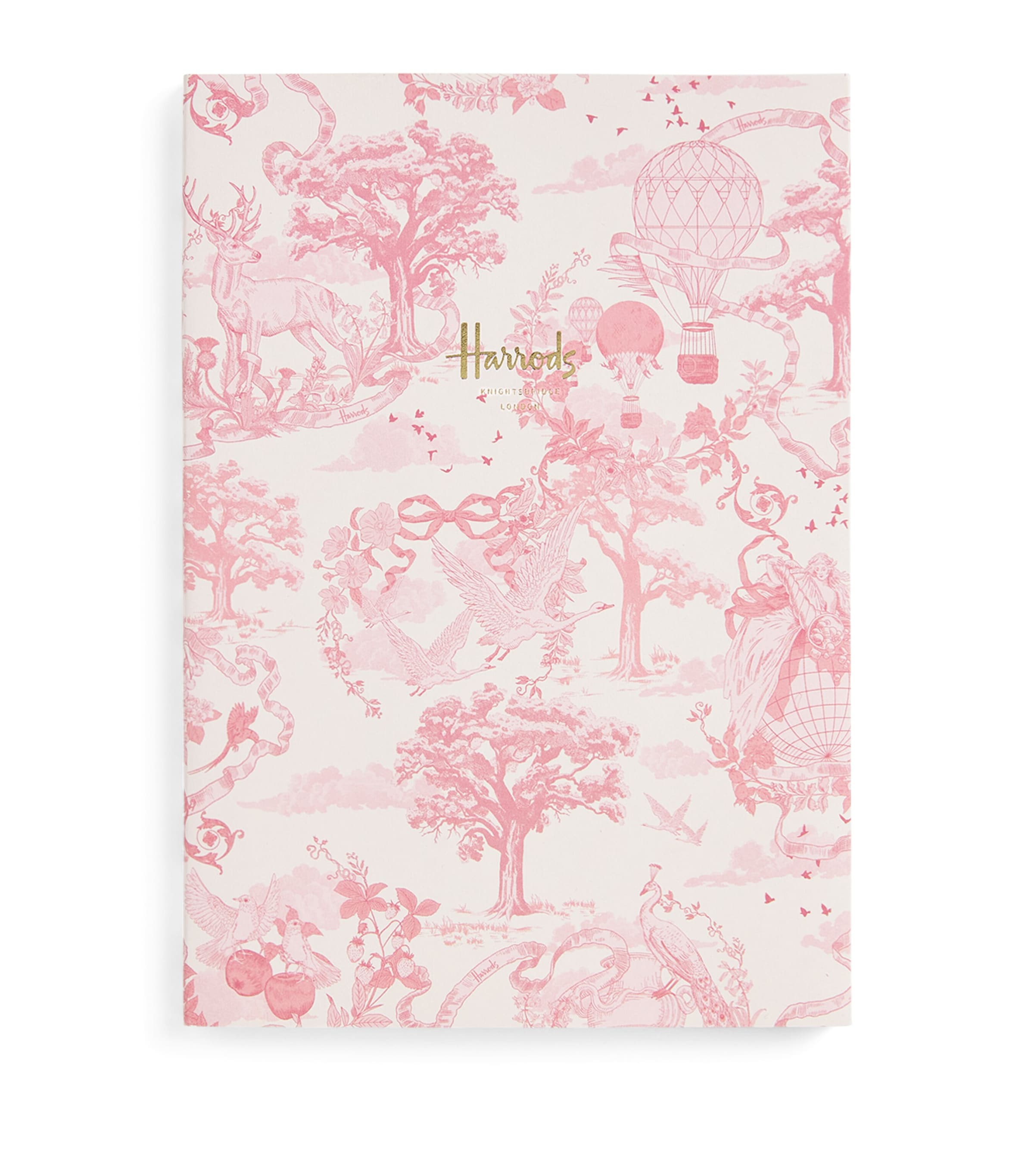 Harrods toile A5 notebook, UK version