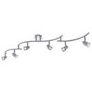 Argos Home Norton 6 light folding ceiling bar in chrome - British product