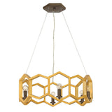 Hinkley Moxie 6-light Sunset Gold pendant light, UK version