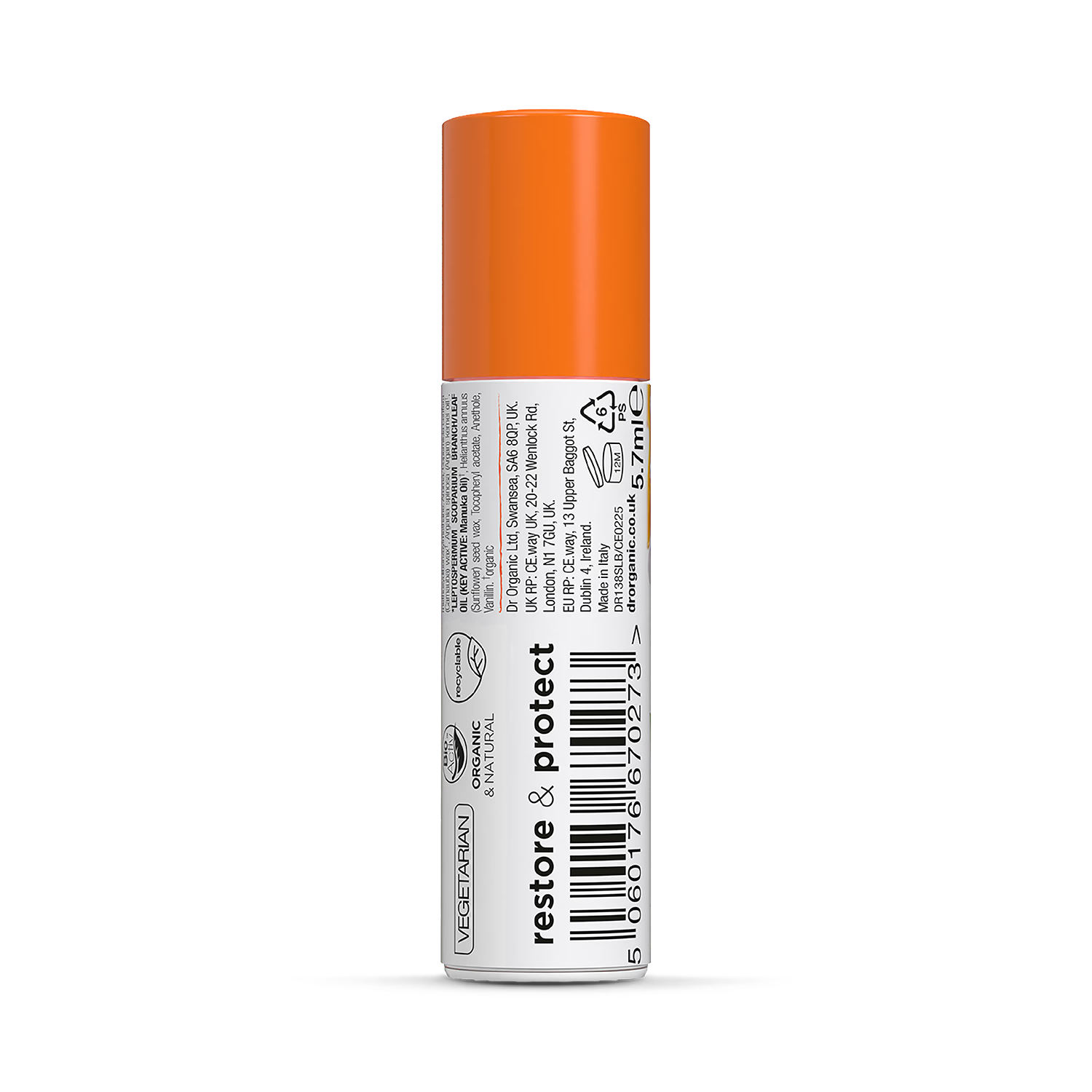 Dr Organic Manuka Honey Lip Balm SPF 15 5.7ml