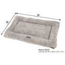 Scruffs grey dog crate mat medium (British brand)