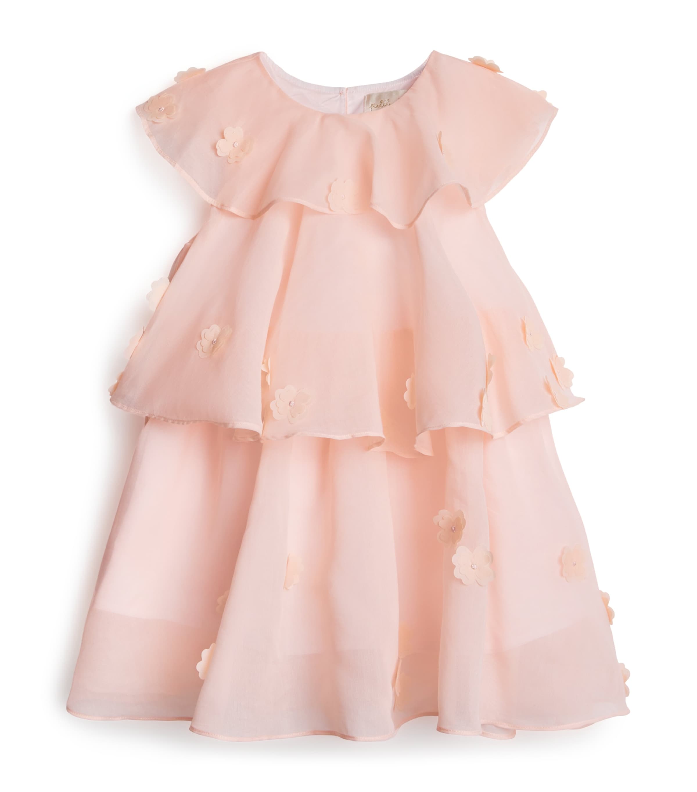 Petite Amelie Peaches & Cream dress for 4-16 years, imported from the UK