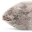 Habitat Fur Tipped Cushion - Brown - 43x43cm