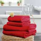 Habitat Cotton Supersoft 4 Piece Towel Bale in Red, UK version
