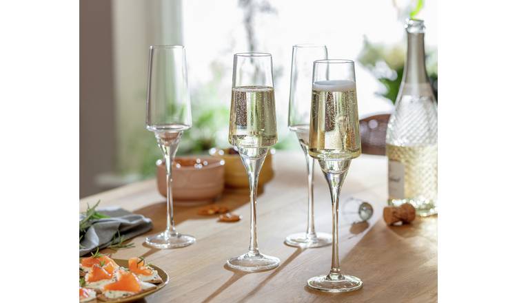 Habitat Sahara set of 4 Prosecco glasses, UK version