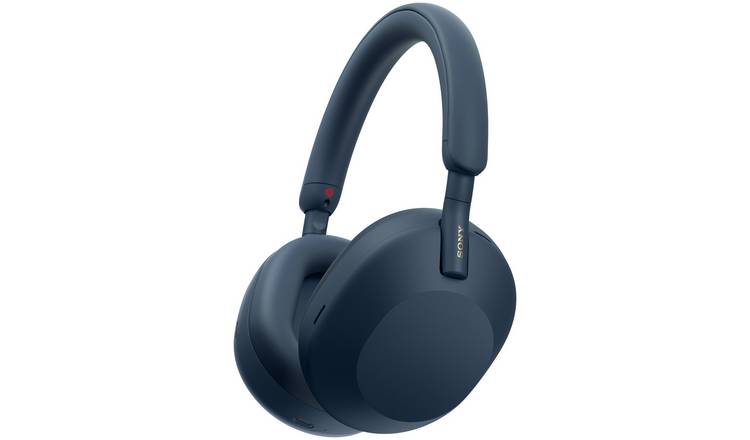 Sony WH1000XM5 Blue over-ear wireless headphones (British brand)