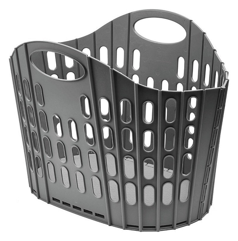 Addis fold flat laundry basket grey 38 litre - British product