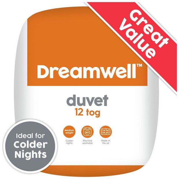 Dreamwell Colder Nights Medium Weight 12 Tog Duvet Single - British product