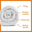 Dreamwell Cold Nights Medium Weight 12 Tog Duvet Kingsize - British product