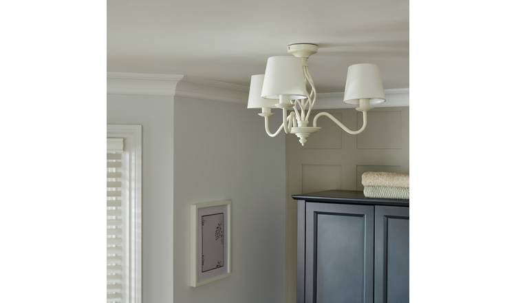 Argos Home Twist ceiling light cream H34cm diameter 53cm - British product