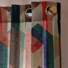 Habitat Chain Check Eyelet Curtains - Multi - 168x229cm