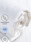 Goose feather and down 4.5 tog duvet, UK version