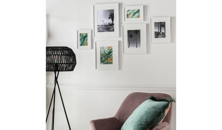 Argos Home white mixed sizes picture frames 6 pack - British product