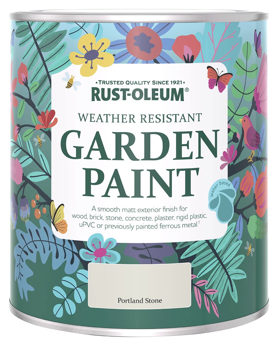 Rust-Oleum Garden Matt Paint 750ml - Portland Stone