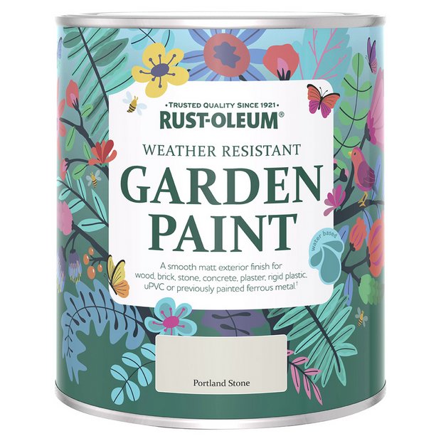 Rust-Oleum Garden Matt Paint 750ml - Portland Stone