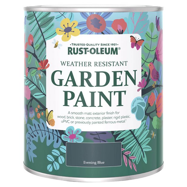Rust-Oleum Garden Matt Paint 750ml - Evening Blue