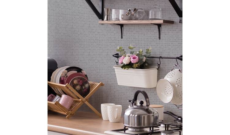 Contour Spectrum Mosaic Grey wallpaper roll 52cm x 10m - British product