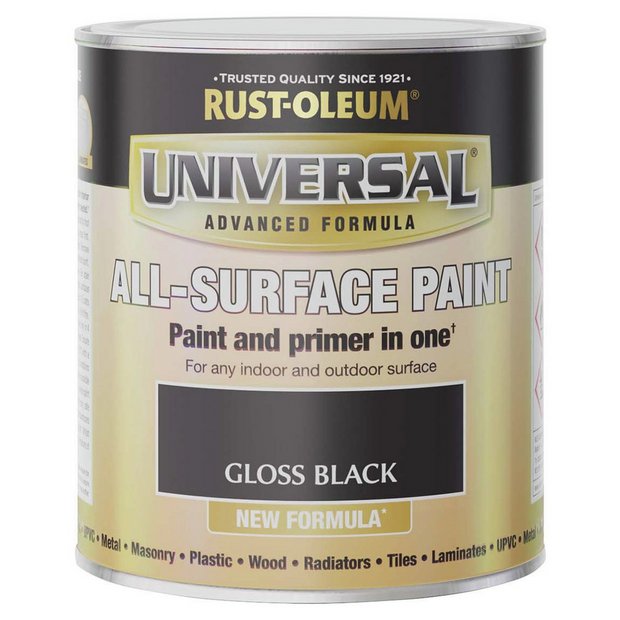 Rust-Oleum Universal All-Surface Gloss Paint 750ml - Black