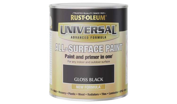 Rust-Oleum Universal All-Surface Gloss Paint 750ml - Black