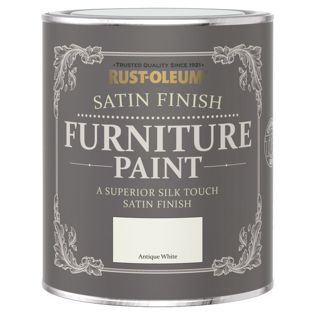 Rust-Oleum furniture satin paint Antique White 750ml, imported from the UK