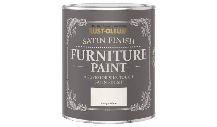 Rust-Oleum furniture satin paint Antique White 750ml, imported from the UK