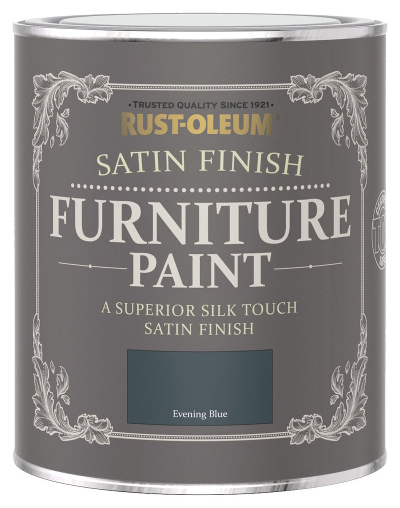 Rust-Oleum Furniture Satin Paint 750ml - Evening Blue