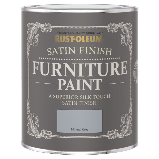 Rust-Oleum Furniture Satin Paint 750ml - Mineral Grey