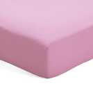Habitat Polycotton Pink Fitted Sheet - Double